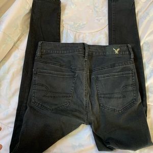 American Eagle Juniors Size 5 Black Jeggings